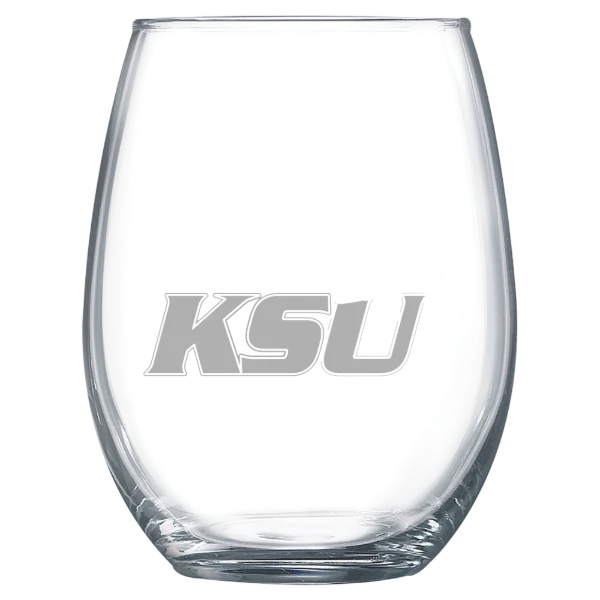 Kentucky State University Polar Camel 15 oz. Stemless Wine Glass