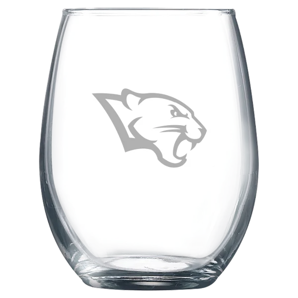 Kentucky Wesleyan College Polar Camel 9 oz. Stemless Wine Glass