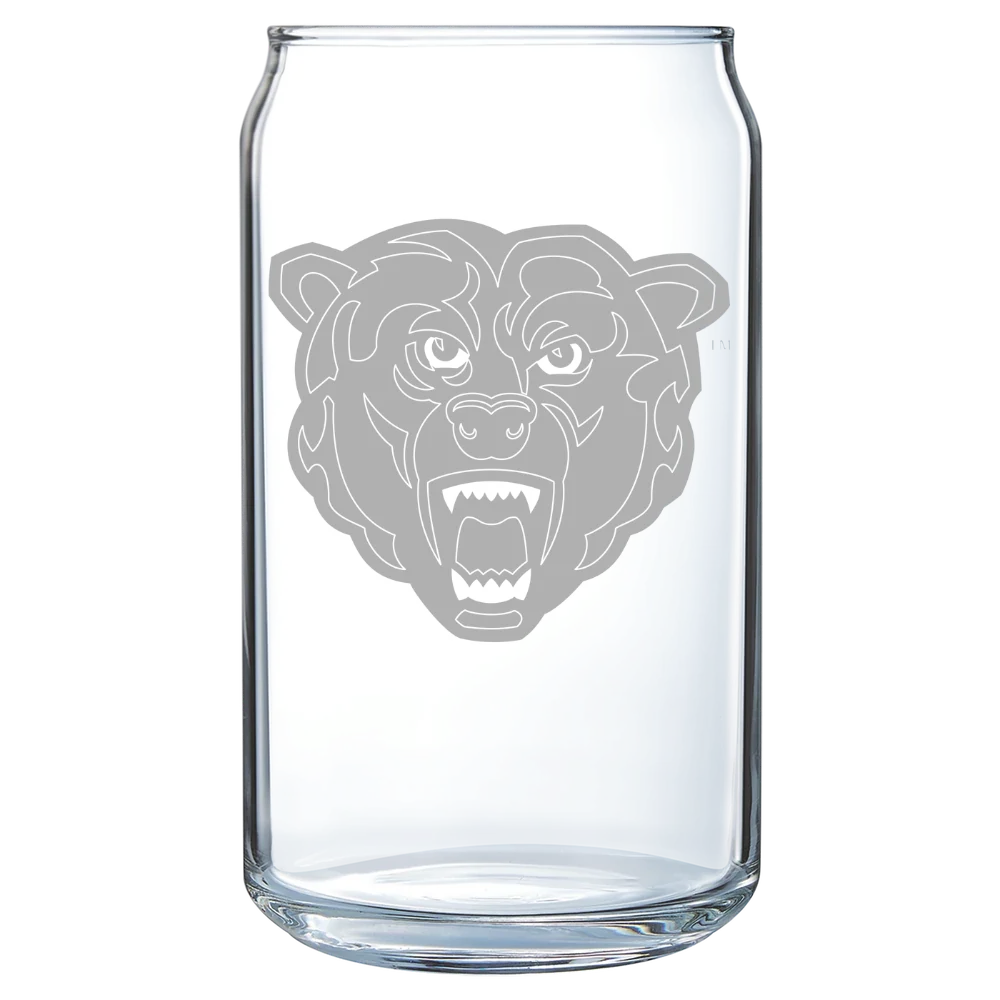 Kutztown University of Pennsylvania Polar Camel 16 oz. Can Glass