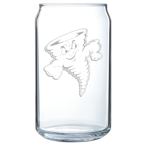 Lake Erie College Polar Camel 16 oz. Can Glass