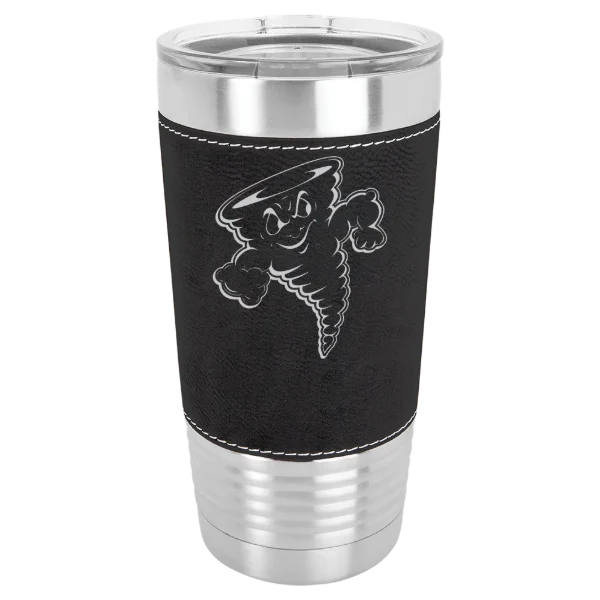 Lake Erie College Polar Camel 20 oz. Leatherette Grip Tumbler with Standard Lid