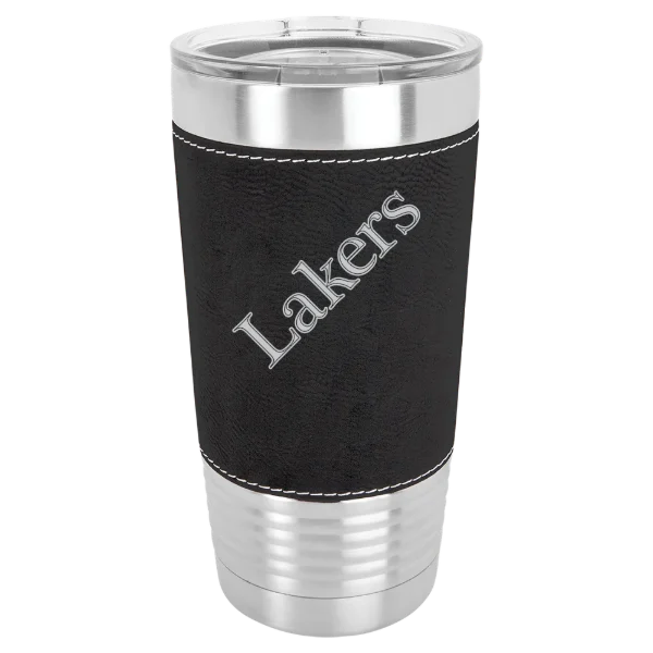 Lake Superior State University Polar Camel 20 oz. Leatherette Grip Tumbler with Standard Lid