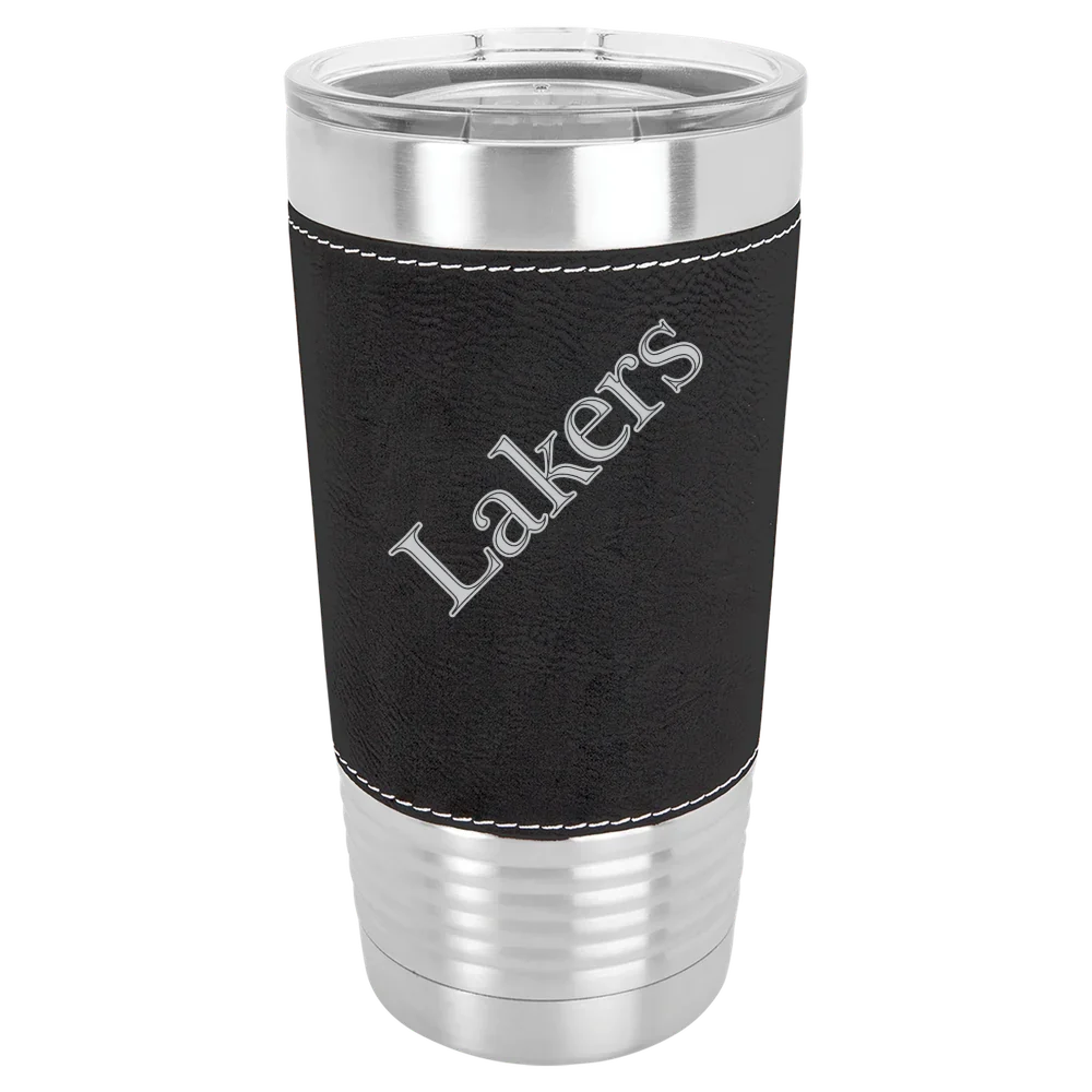 Lake Superior State University Polar Camel 20 oz. Leatherette Grip Tumbler with Standard Lid