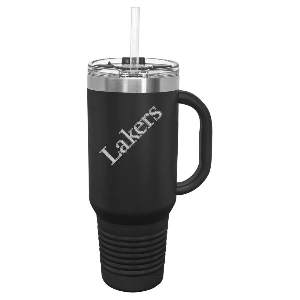 Lake Superior State University Polar Camel 40 oz. Travel Mug with Snap Lid & Straw