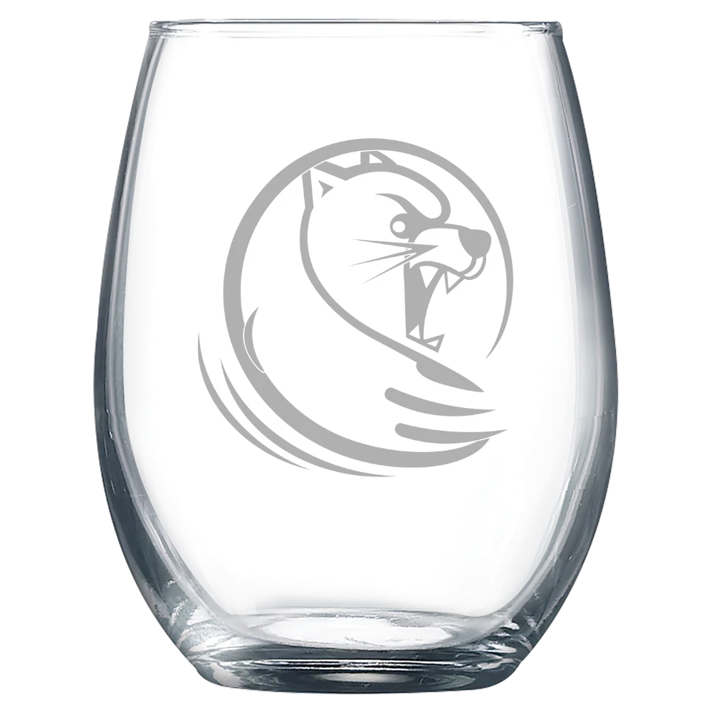 Lander University Polar Camel 9 oz. Stemless Wine Glass