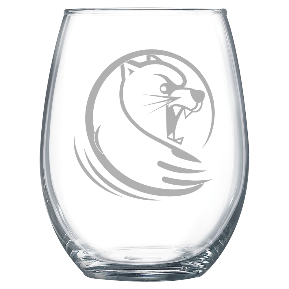 Lander University Polar Camel 15 oz. Stemless Wine Glass