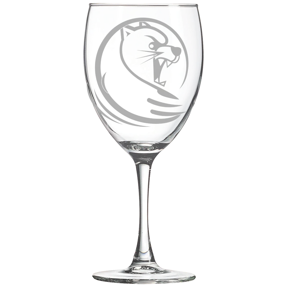 Lander University Polar Camel 10 1/2 oz. Wine Glass