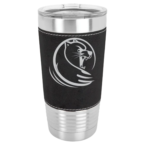Lander University Polar Camel 20 oz. Leatherette Grip Tumbler with Standard Lid