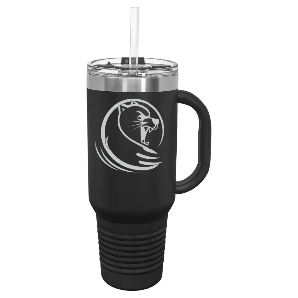 Lander University Polar Camel 40 oz. Travel Mug with Snap Lid & Straw