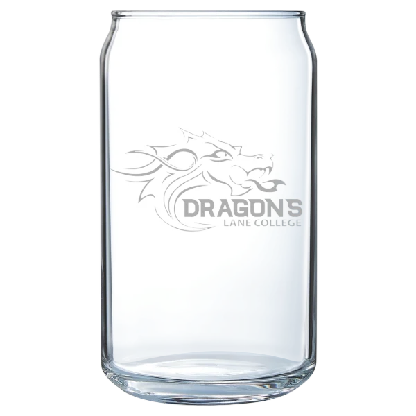 Lane College Polar Camel 16 oz. Can Glass