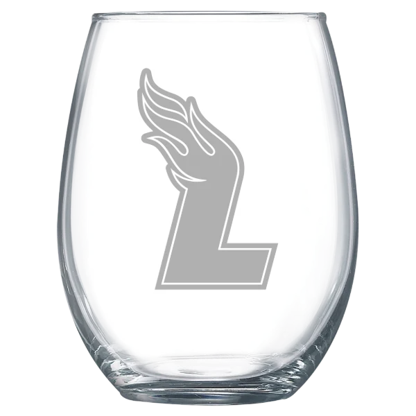 Lee University Polar Camel 15 oz. Stemless Wine Glass