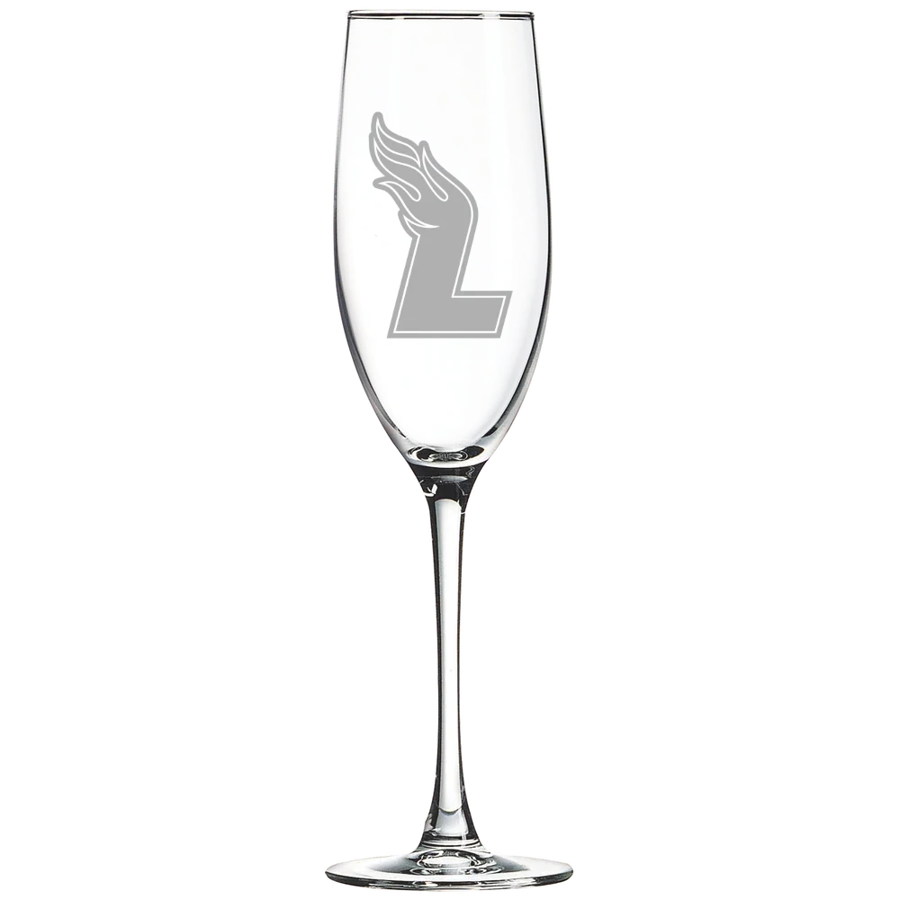 Lee University Polar Camel 8 oz. Champagne Flute