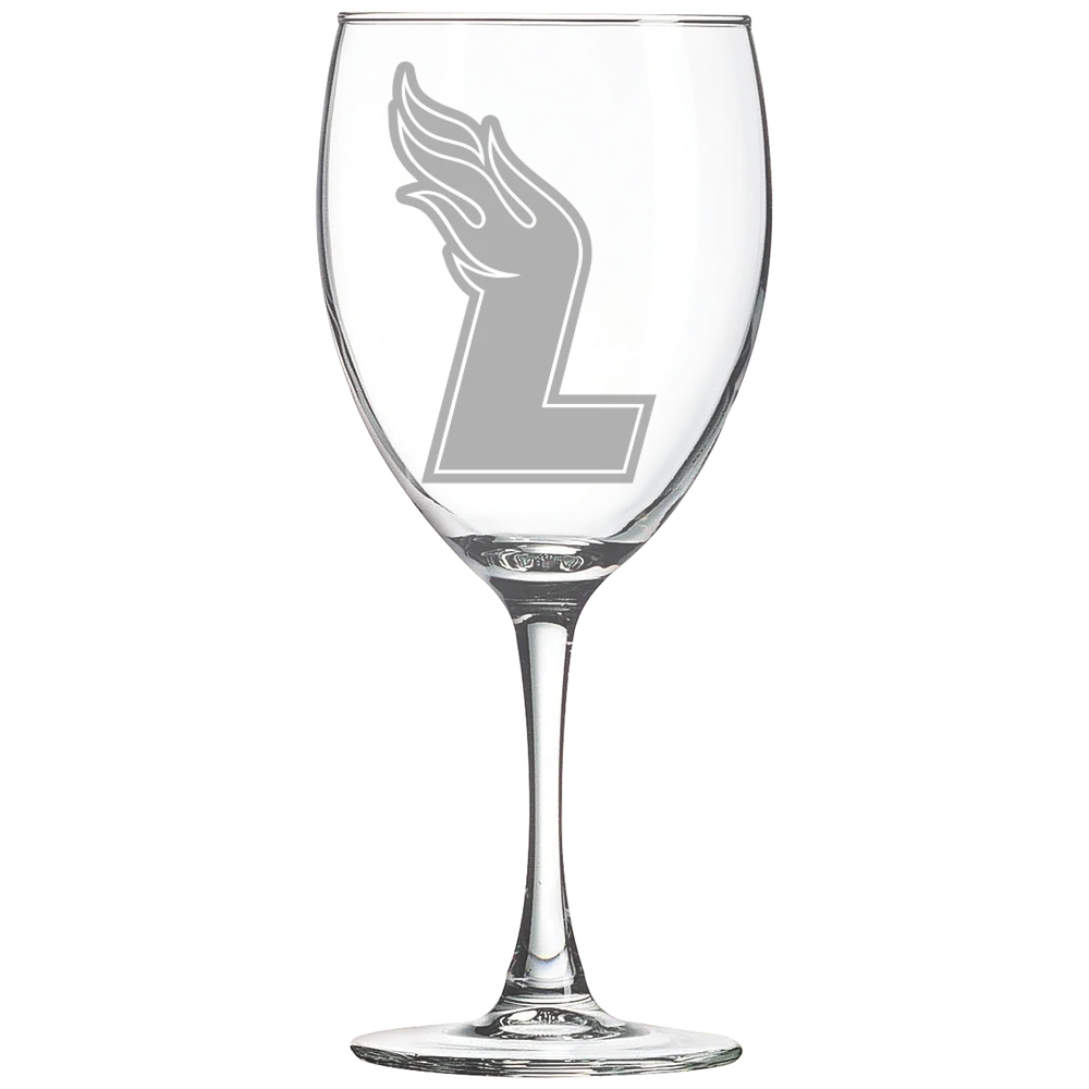 Lee University Polar Camel 10 1/2 oz. Wine Glass