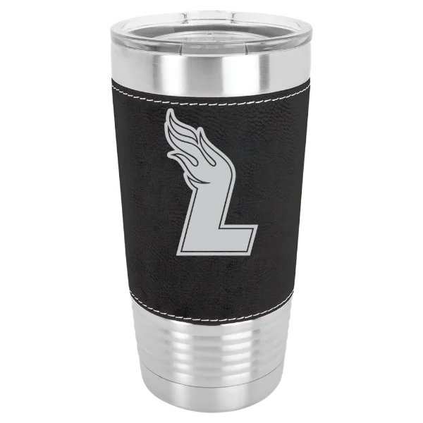 Lee University Polar Camel 20 oz. Leatherette Grip Tumbler with Standard Lid
