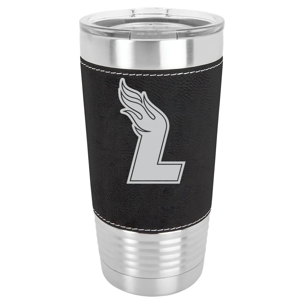 Lee University Polar Camel 20 oz. Leatherette Grip Tumbler with Standard Lid