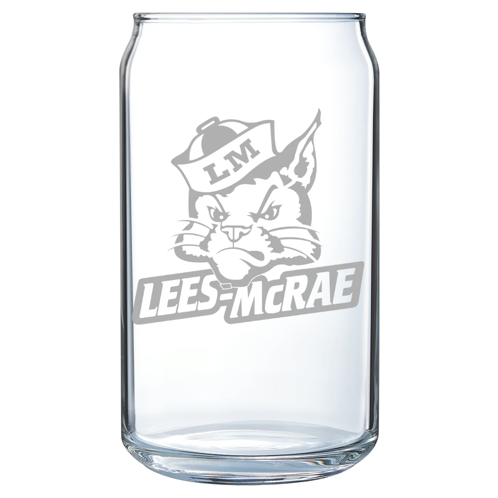 Lees-McRae College Polar Camel 16 oz. Can Glass