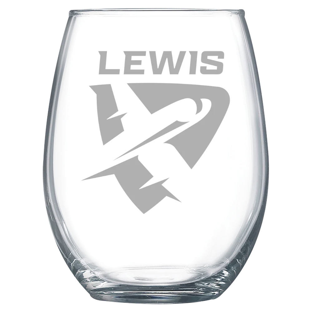 Lewis University Polar Camel 15 oz. Stemless Wine Glass