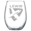 Lewis University Polar Camel 15 oz. Stemless Wine Glass