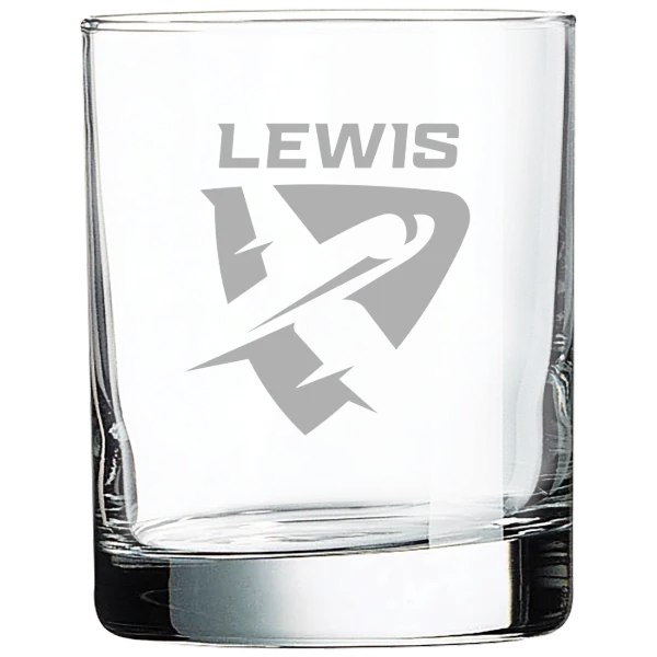 Lewis University Polar Camel 10 1/2 oz. On The Rocks Glass