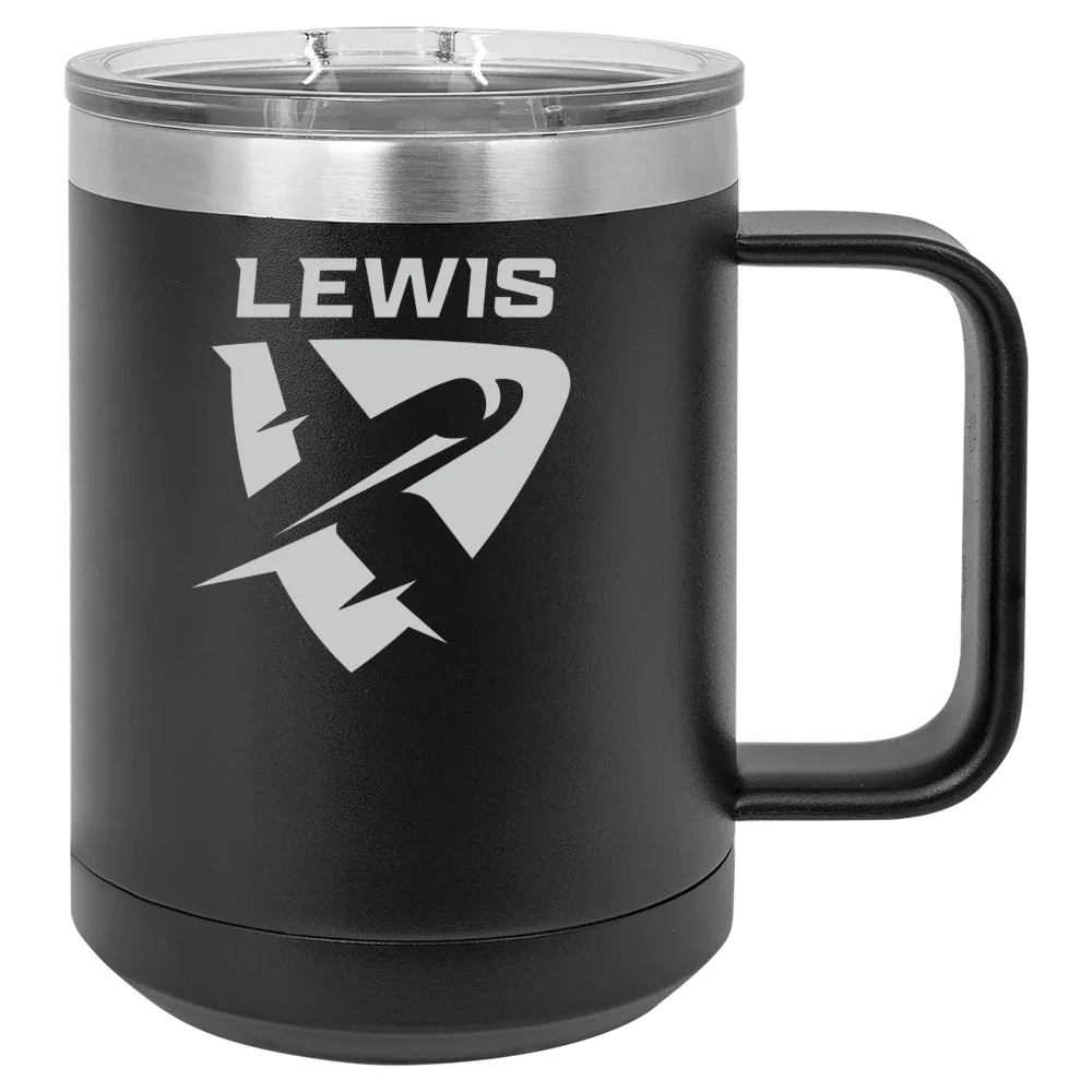 Lewis University Polar Camel 15 oz. Mug with Slider Lid