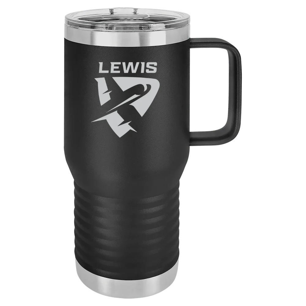 Lewis University Polar Camel 20 oz. Travel Mug with Slider Lid