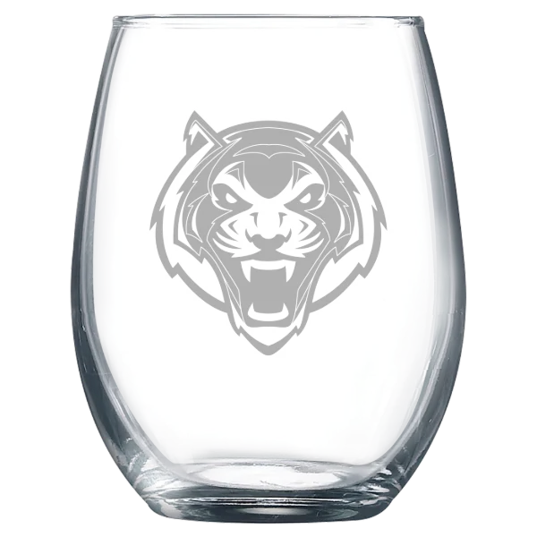Lincoln University (Missouri) Polar Camel 9 oz. Stemless Wine Glass