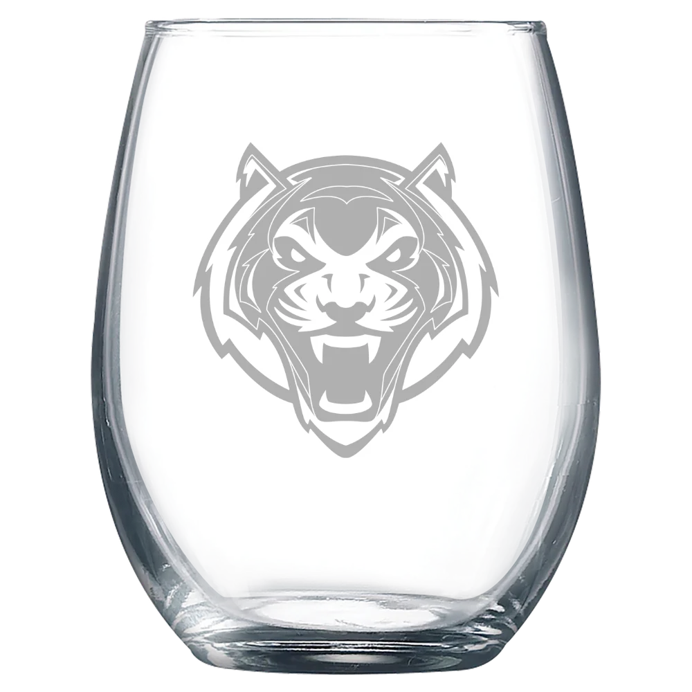 Lincoln University (Missouri) Polar Camel 9 oz. Stemless Wine Glass