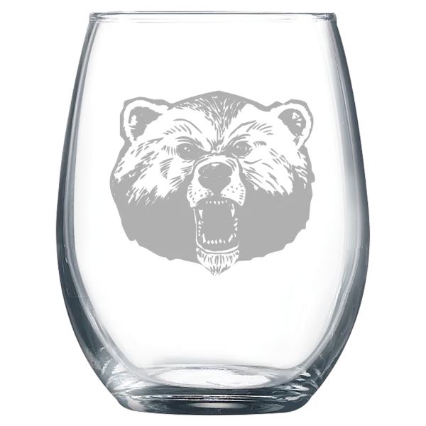 Livingstone College Polar Camel 9 oz. Stemless Wine Glass