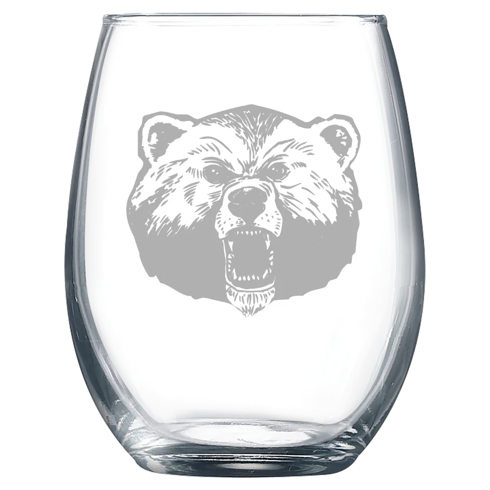 Livingstone College Polar Camel 9 oz. Stemless Wine Glass