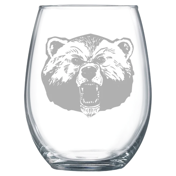Livingstone College Polar Camel 15 oz. Stemless Wine Glass