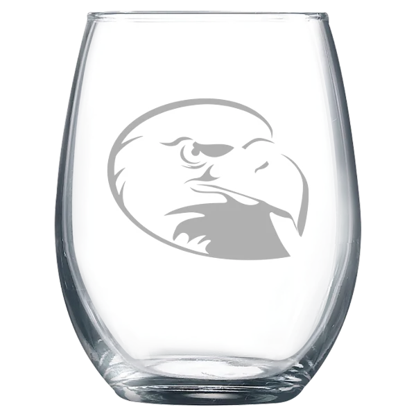 Lock Haven University of Pennsylvania Polar Camel 9 oz. Stemless Wine Glass