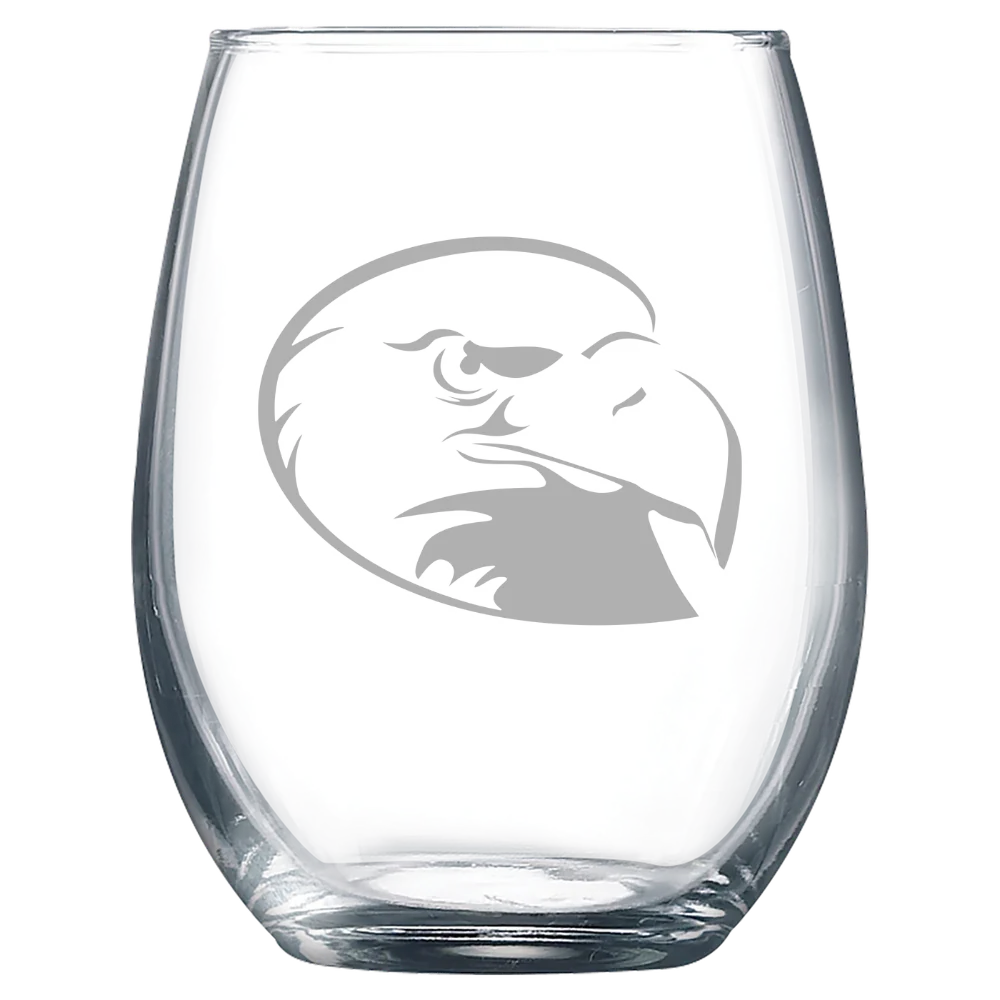 Lock Haven University of Pennsylvania Polar Camel 9 oz. Stemless Wine Glass