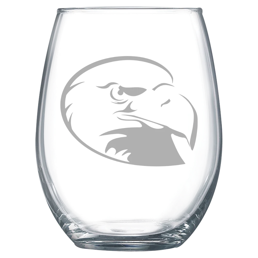 Lock Haven University of Pennsylvania Polar Camel 15 oz. Stemless Wine Glass