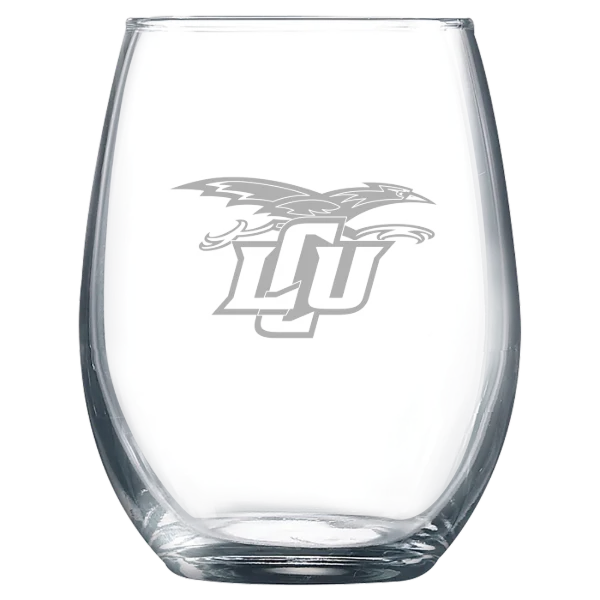 Lubbock Christian University Polar Camel 9 oz. Stemless Wine Glass