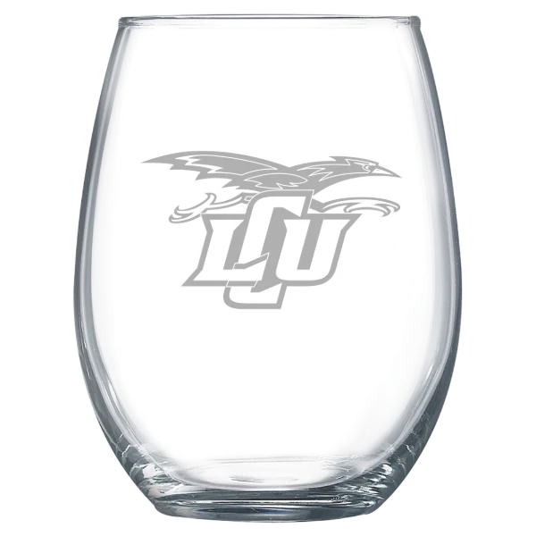 Lubbock Christian University Polar Camel 15 oz. Stemless Wine Glass