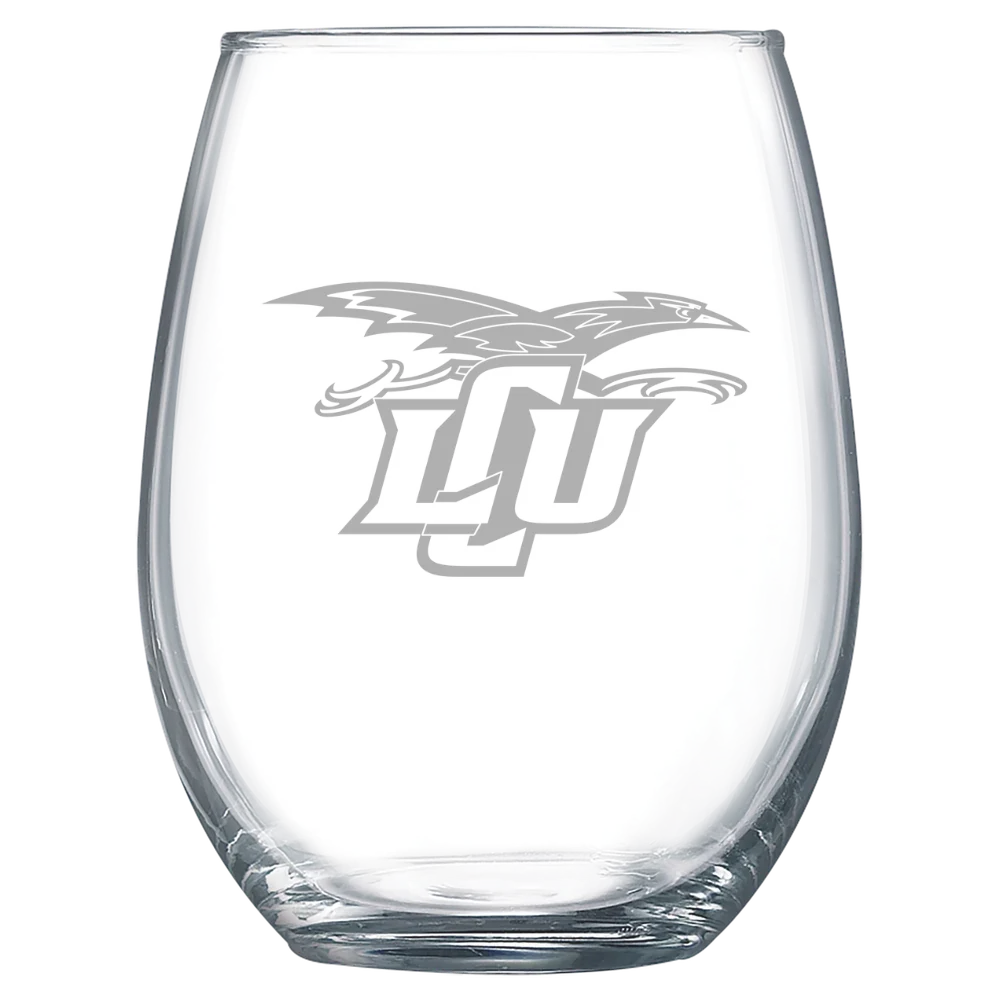 Lubbock Christian University Polar Camel 15 oz. Stemless Wine Glass