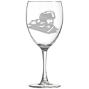 Mansfield University of Pennsylvania Polar Camel 10 1/2 oz. Wine Glass