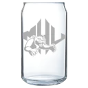 Mars Hill University Polar Camel 16 oz. Can Glass