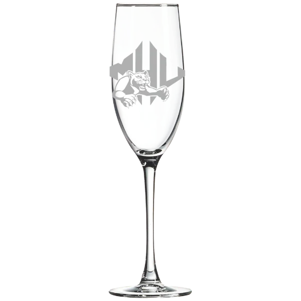 Mars Hill University Polar Camel 8 oz. Champagne Flute