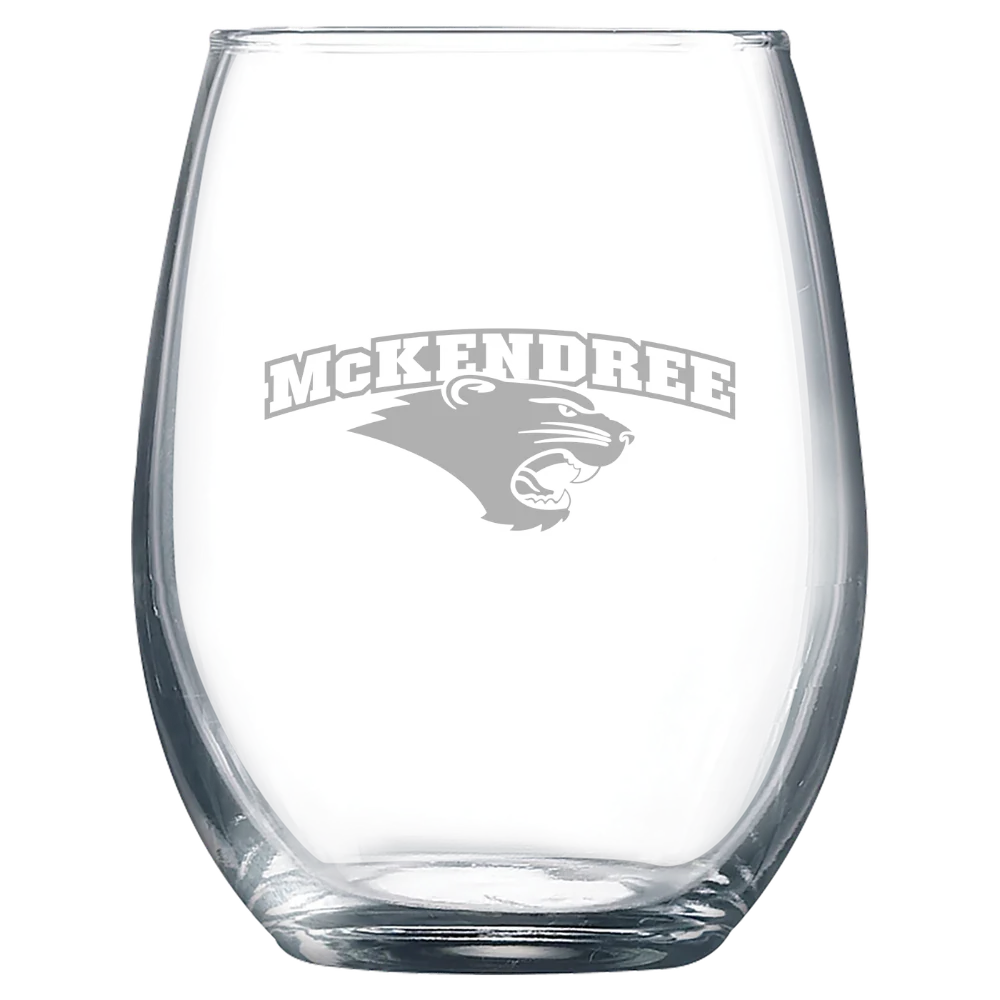 McKendree University Polar Camel 9 oz. Stemless Wine Glass