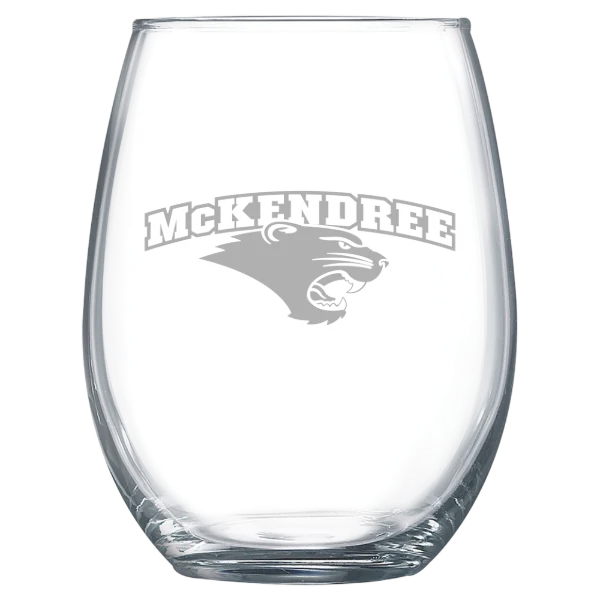 McKendree University Polar Camel 15 oz. Stemless Wine Glass