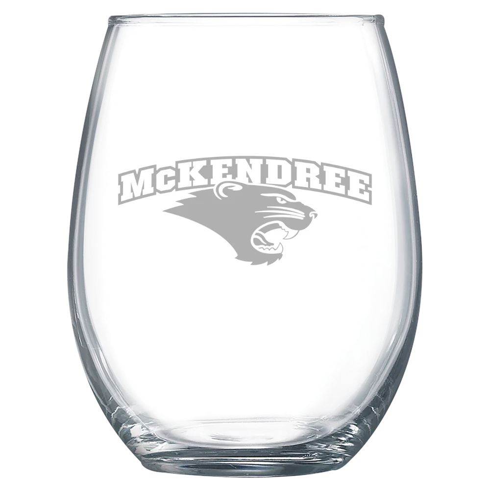 McKendree University Polar Camel 15 oz. Stemless Wine Glass