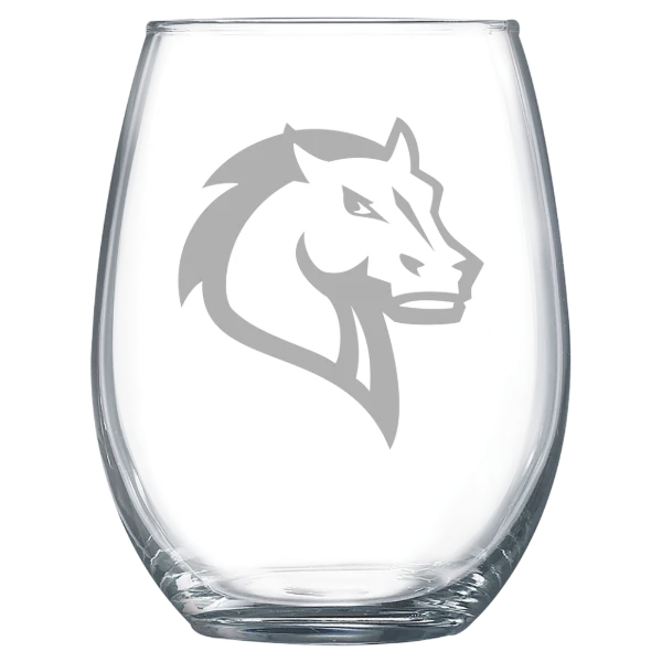 Mercy University Polar Camel 15 oz. Stemless Wine Glass