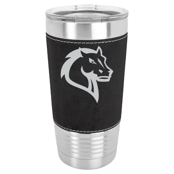 Mercy University Polar Camel 20 oz. Leatherette Grip Tumbler with Standard Lid