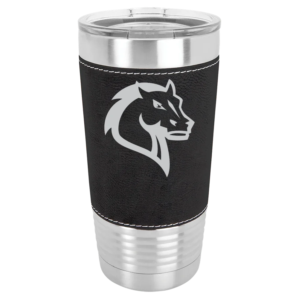 Mercy University Polar Camel 20 oz. Leatherette Grip Tumbler with Standard Lid