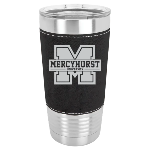 Mercyhurst University Polar Camel 20 oz. Leatherette Grip Tumbler with Standard Lid