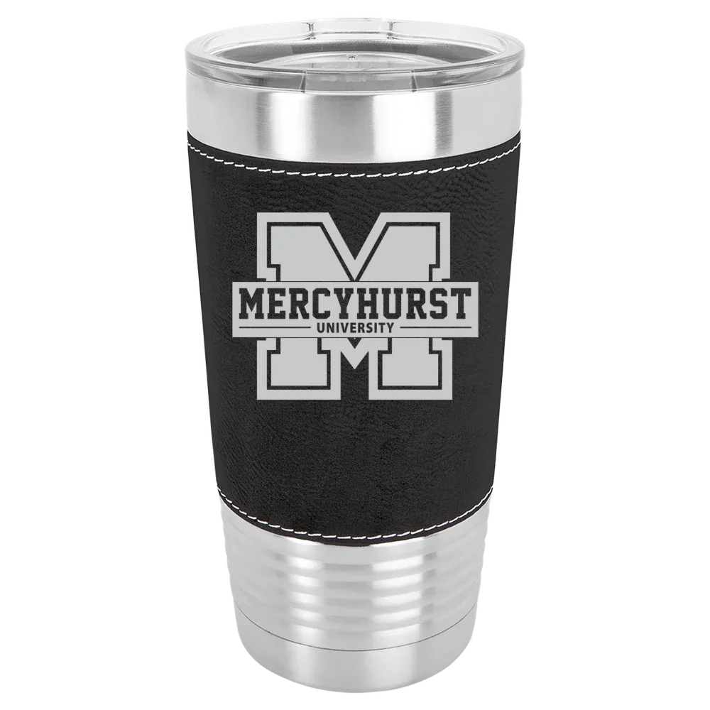 Mercyhurst University Polar Camel 20 oz. Leatherette Grip Tumbler with Standard Lid