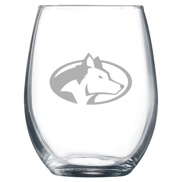 Michigan Technological University Polar Camel 9 oz. Stemless Wine Glass