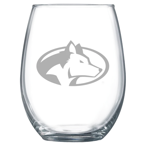 Michigan Technological University Polar Camel 15 oz. Stemless Wine Glass