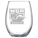 Middle Georgia State University Polar Camel 15 oz. Stemless Wine Glass